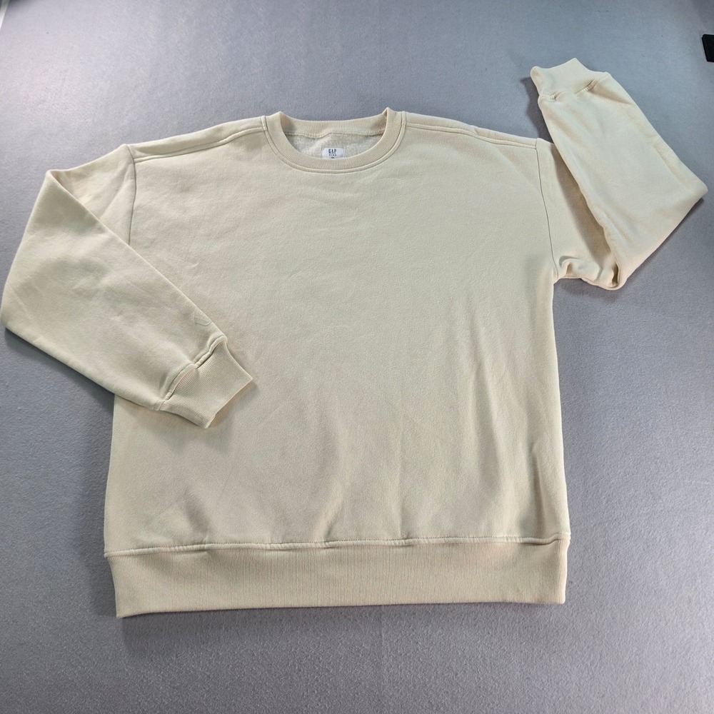 Gap Kids Vintage Soft Crewneck Sweatshirt Cream Beige XXL 14-16 Pullover Fleece